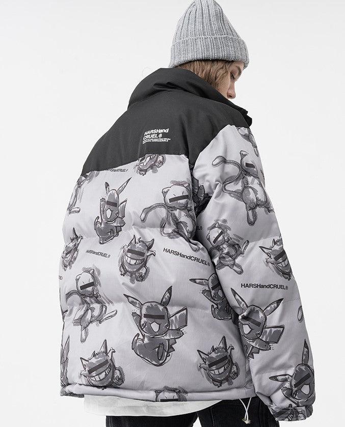 HARSH and CRUEL xoliverto.com Blinded Monsters Puffer Jacket