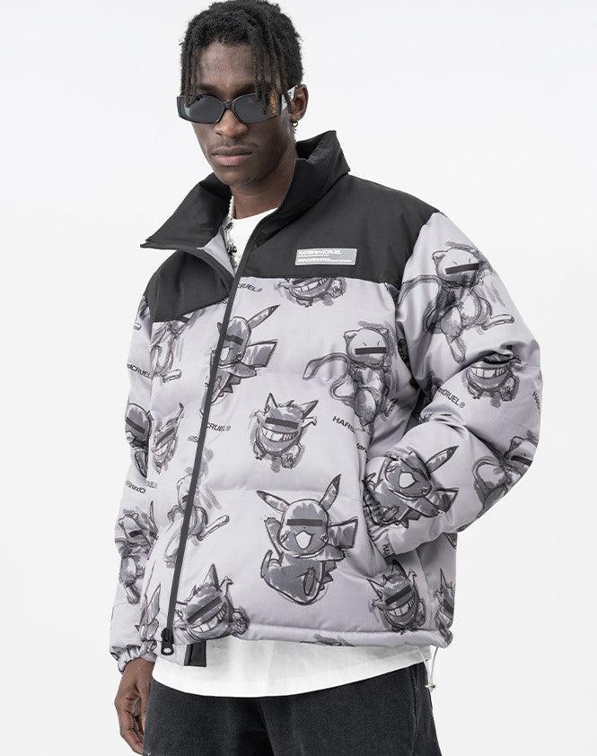 HARSH and CRUEL xoliverto.com Blinded Monsters Puffer Jacket