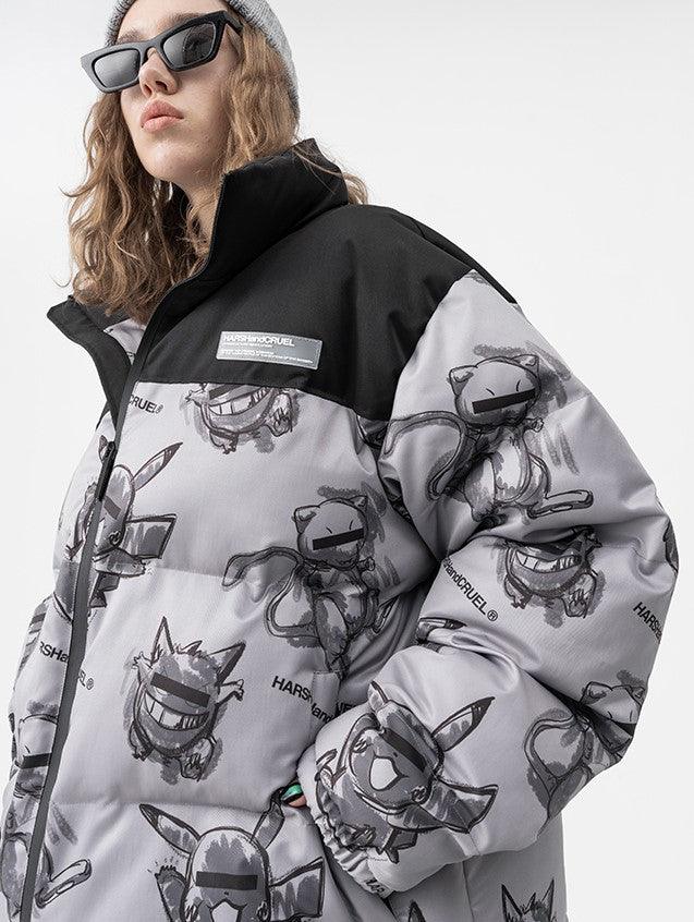 HARSH and CRUEL xoliverto.com Blinded Monsters Puffer Jacket