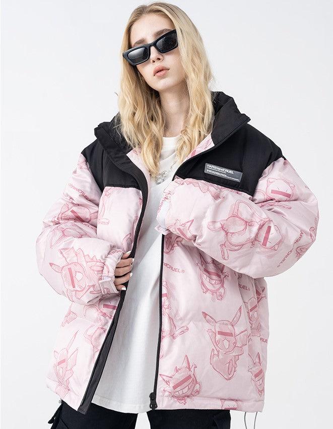 HARSH and CRUEL xoliverto.com Blinded Monsters Puffer Jacket