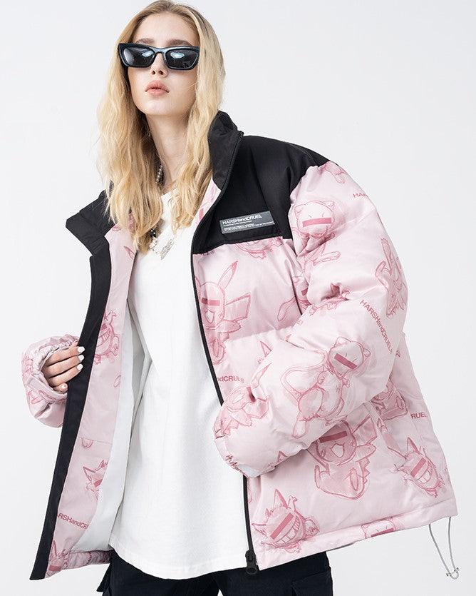 HARSH and CRUEL xoliverto.com Blinded Monsters Puffer Jacket