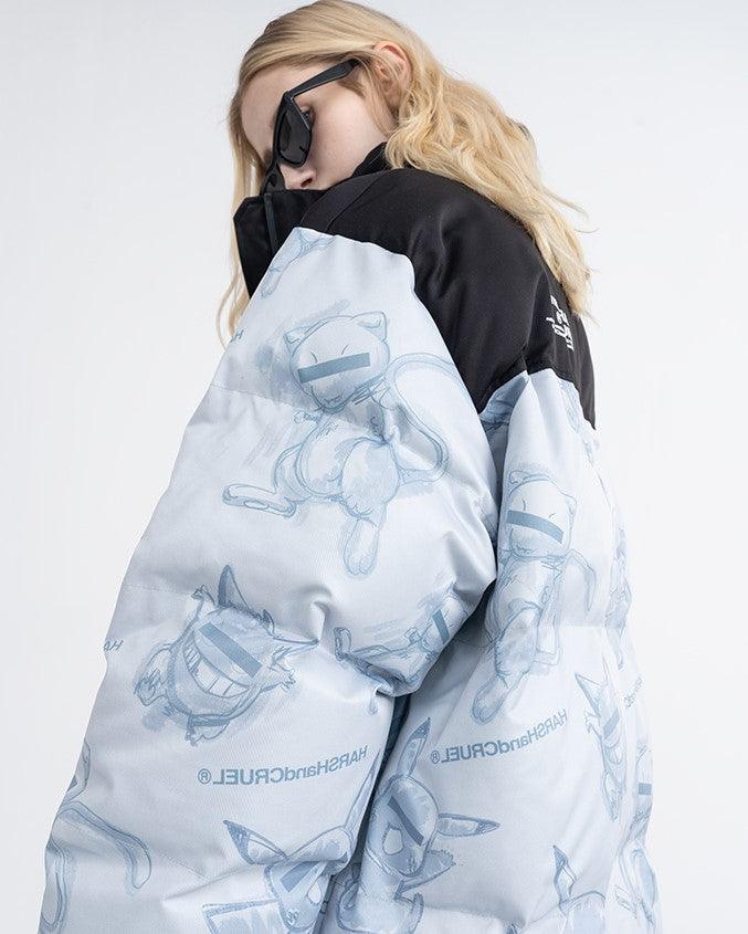 HARSH and CRUEL xoliverto.com Blinded Monsters Puffer Jacket