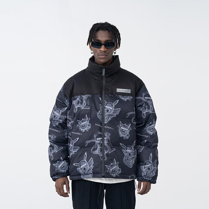 HARSH and CRUEL xoliverto.com Blinded Monsters Puffer Jacket