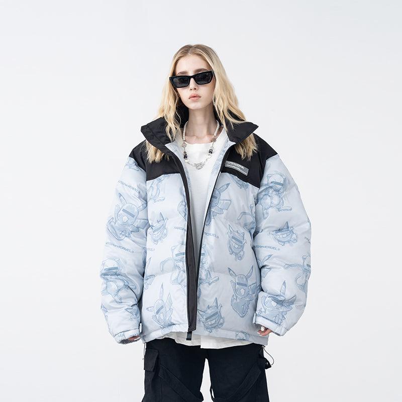 HARSH and CRUEL xoliverto.com Blinded Monsters Puffer Jacket