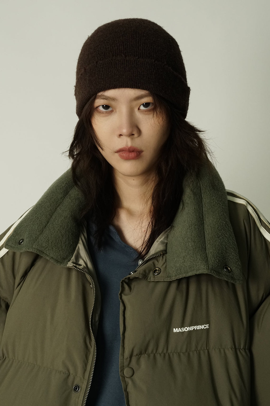 MASONPRINCE Striped Puffer Jacket by xoliverto.com