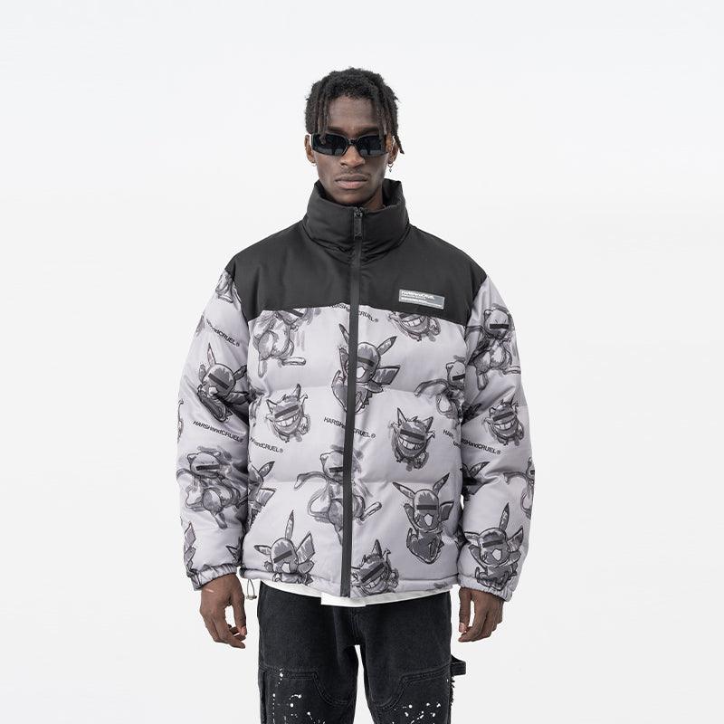HARSH and CRUEL xoliverto.com Blinded Monsters Puffer Jacket