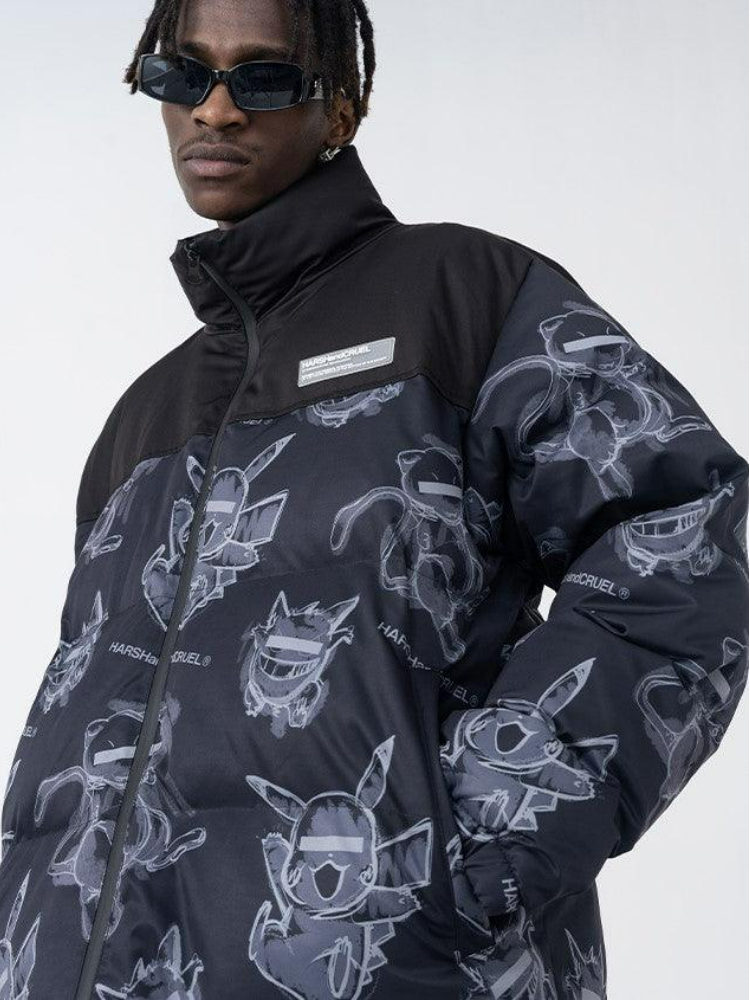 HARSH and CRUEL xoliverto.com Blinded Monsters Puffer Jacket